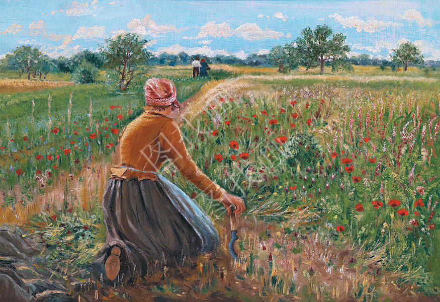 Farm Woman with Sickle